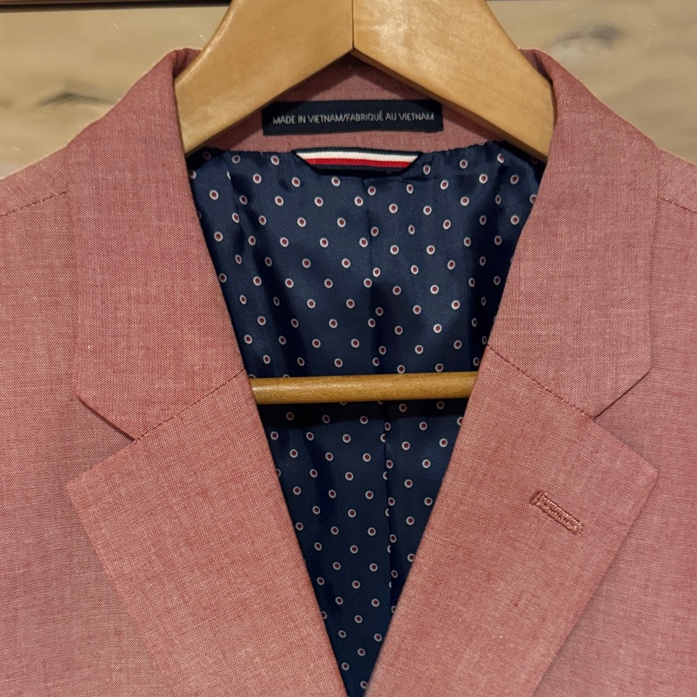 Tommy Hilfiger Men's Pink Blazer